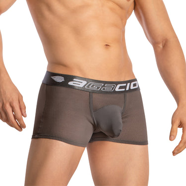 Agacio Boxer Mesh Trunks with Pouch AGG085 Stylish Men's Intimate Apparel