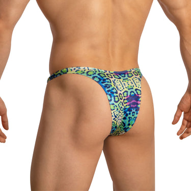 Daniel Alexander DAI100 Seductive Bikini with animal print and transparency Stylish Men's Intimate Apparel