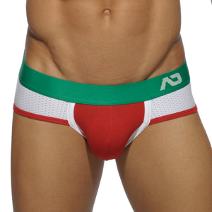 Addicted AD447 Contrast Mesh Brief