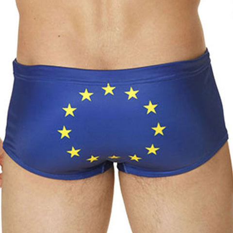 Mensuas MN8016 Europe Flag Swim Boxer - Erogenos