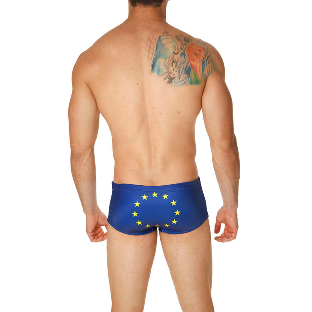 Mensuas MN8016 Europe Flag Swim Boxer - Erogenos