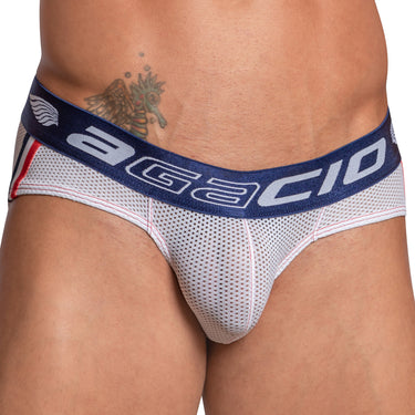 Agacio AGJ029 Mesh Back Bkini Brief - Erogenos