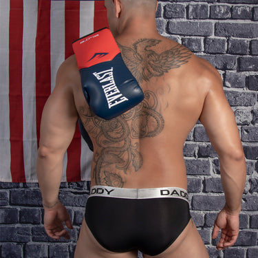 Daddy DDJ025 Cross Strap Sheer Pouch Brief - Erogenos