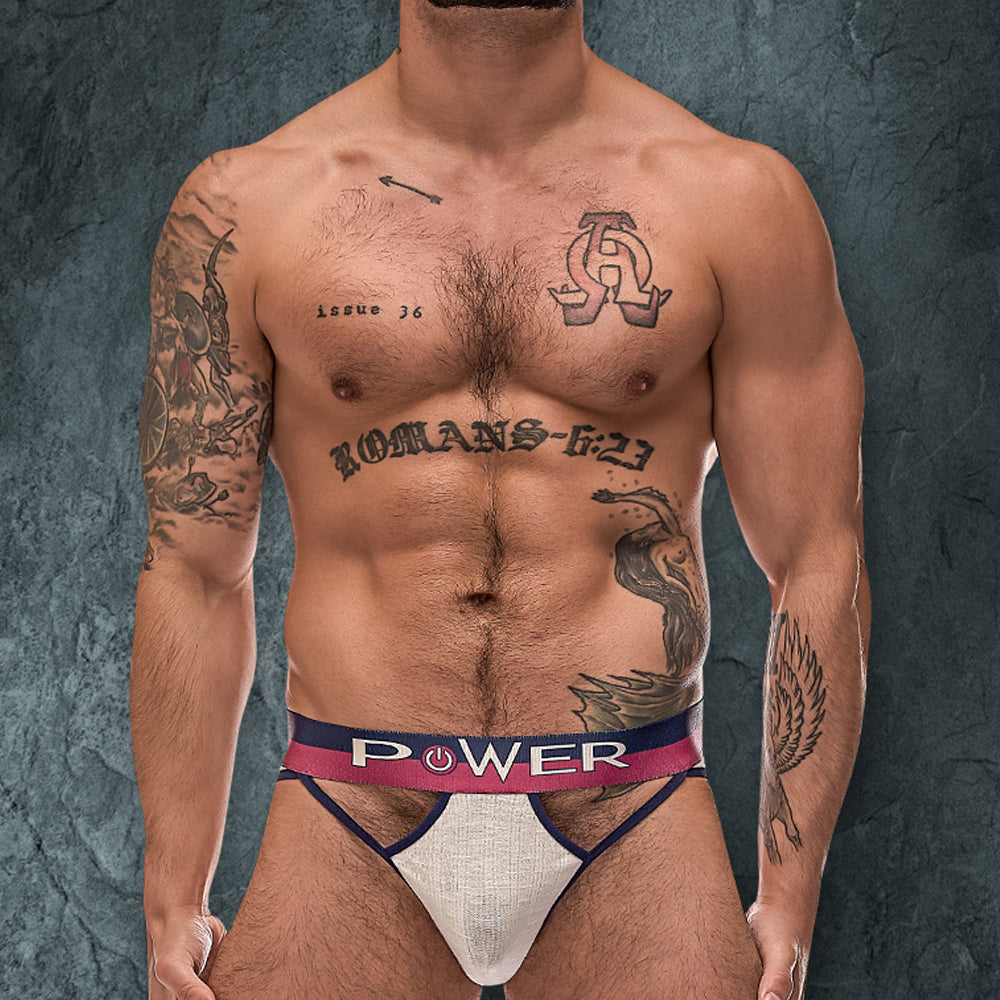 Male Power 302246 French Terry Cutout Moonshine - Erogenos