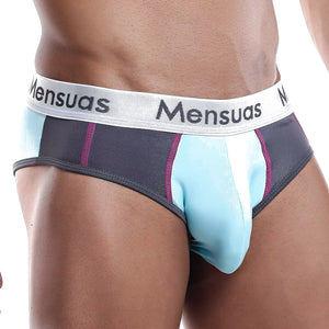 Mensuas MNJ010 Brief Turquoise/White