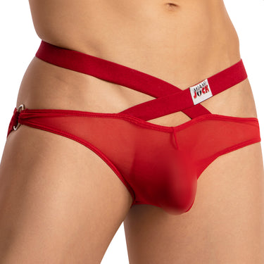 Miami Jock MJJ005 Cross Strapped Sheer Brief - Erogenos